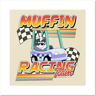 Muffin Racing Team, Vintage Style Club Car Posters and Art